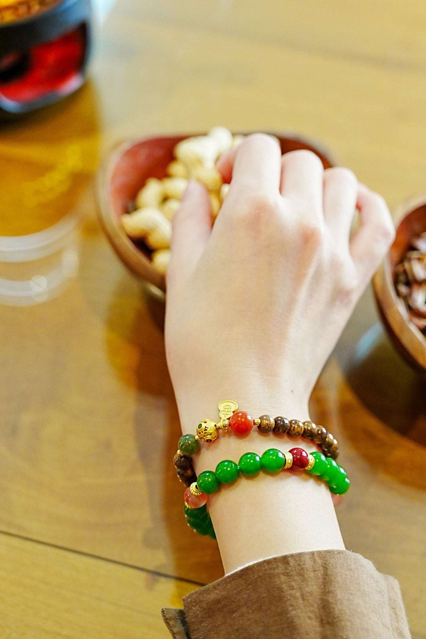 Palace Charm of Hetian Bracelet