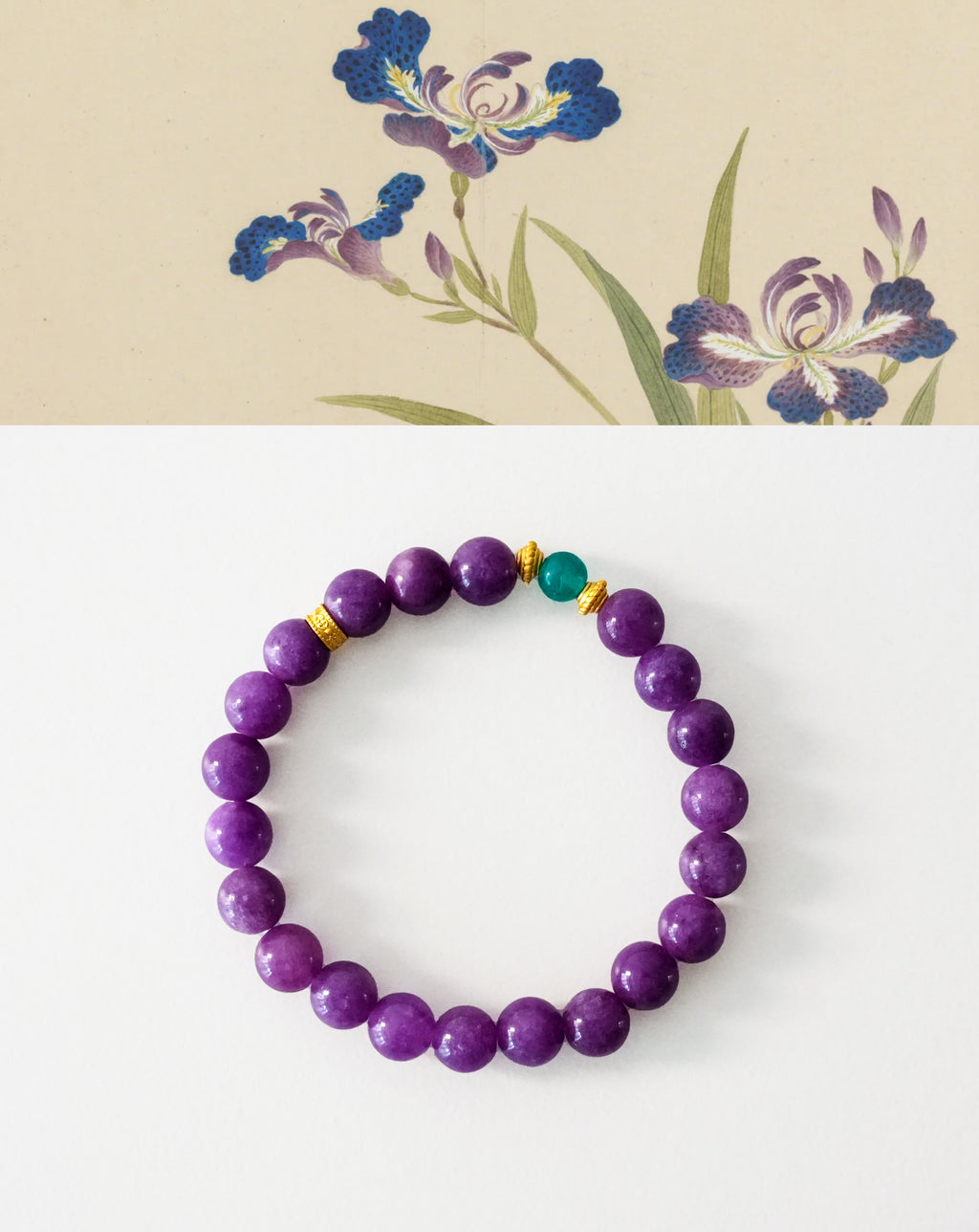 Inner Harmony Violet Chalcedony Bracelet