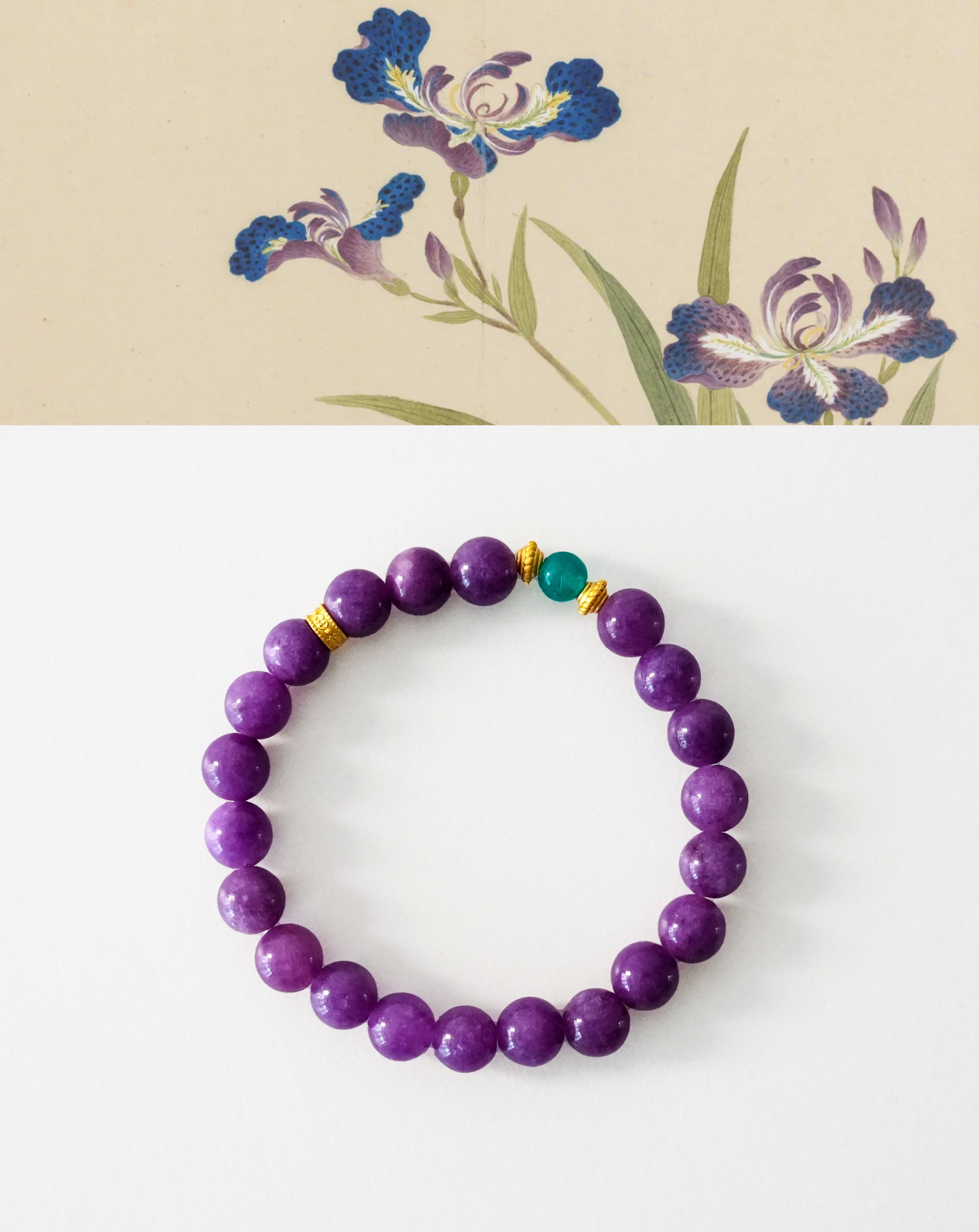 Inner Harmony Violet Chalcedony Bracelet