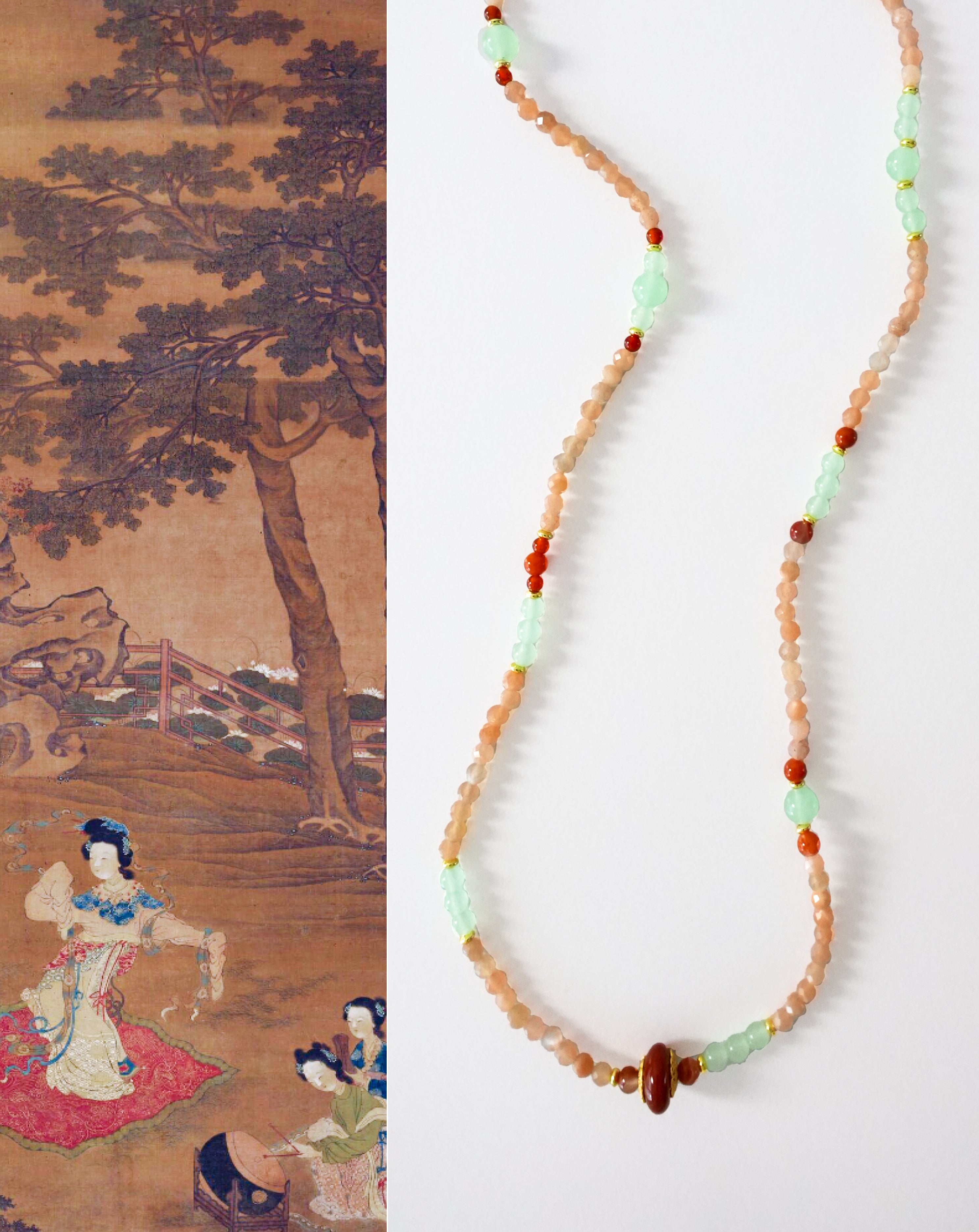 Soft Protection Sunstone Long Chain