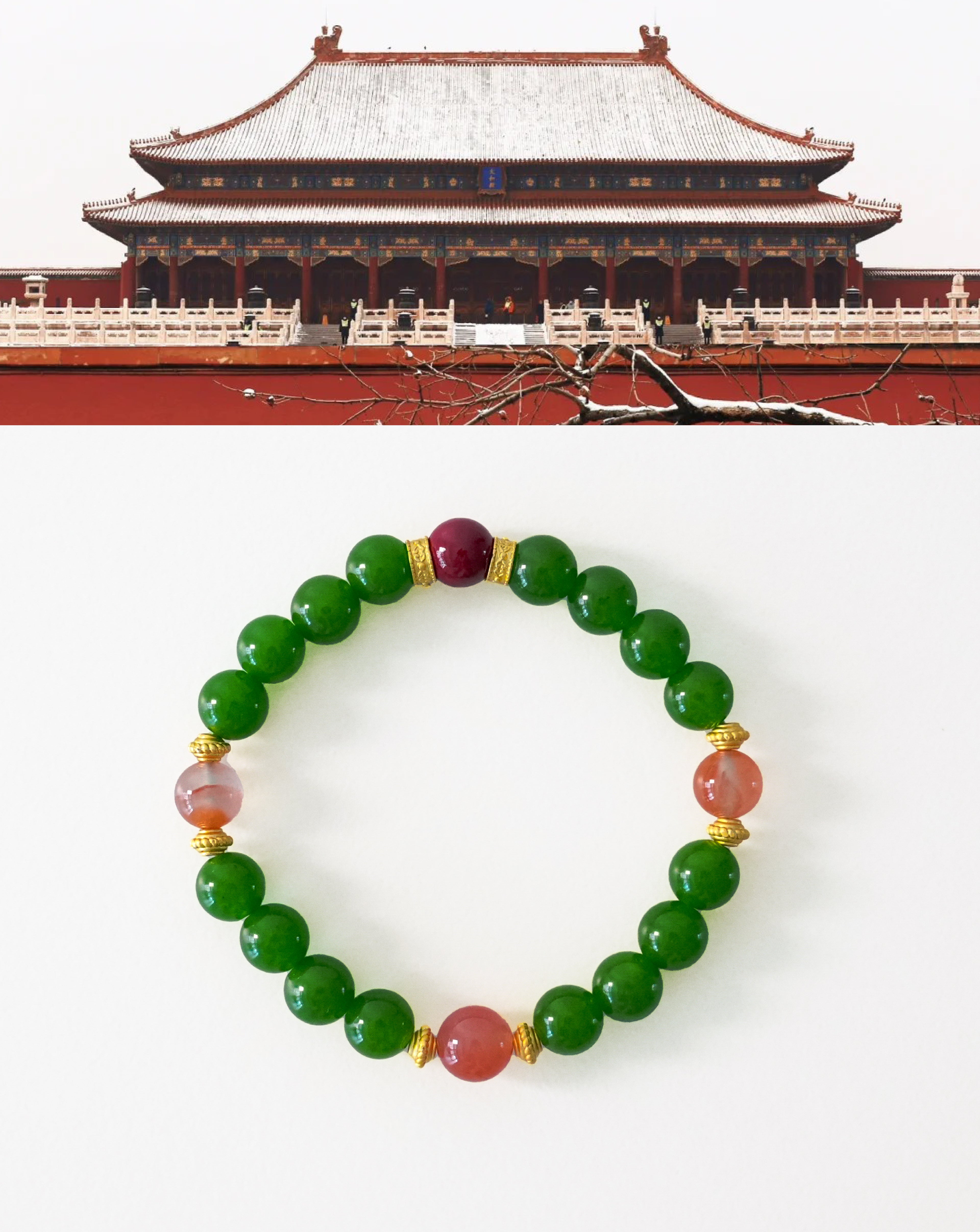 Chakra Alignment Hetian Nephrite Bracelet