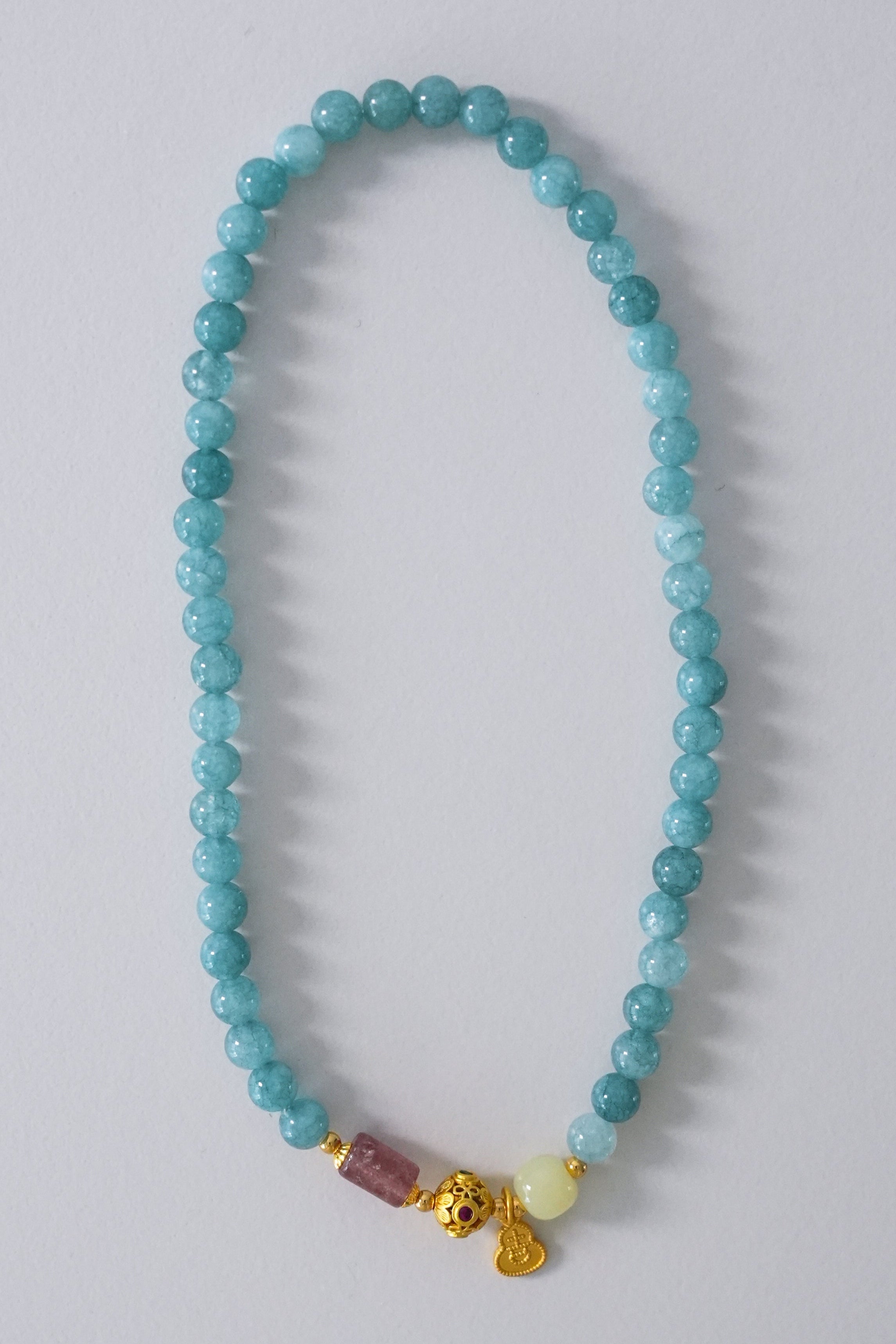 Empath Protection Aquamarine Double Wrap Bracelet