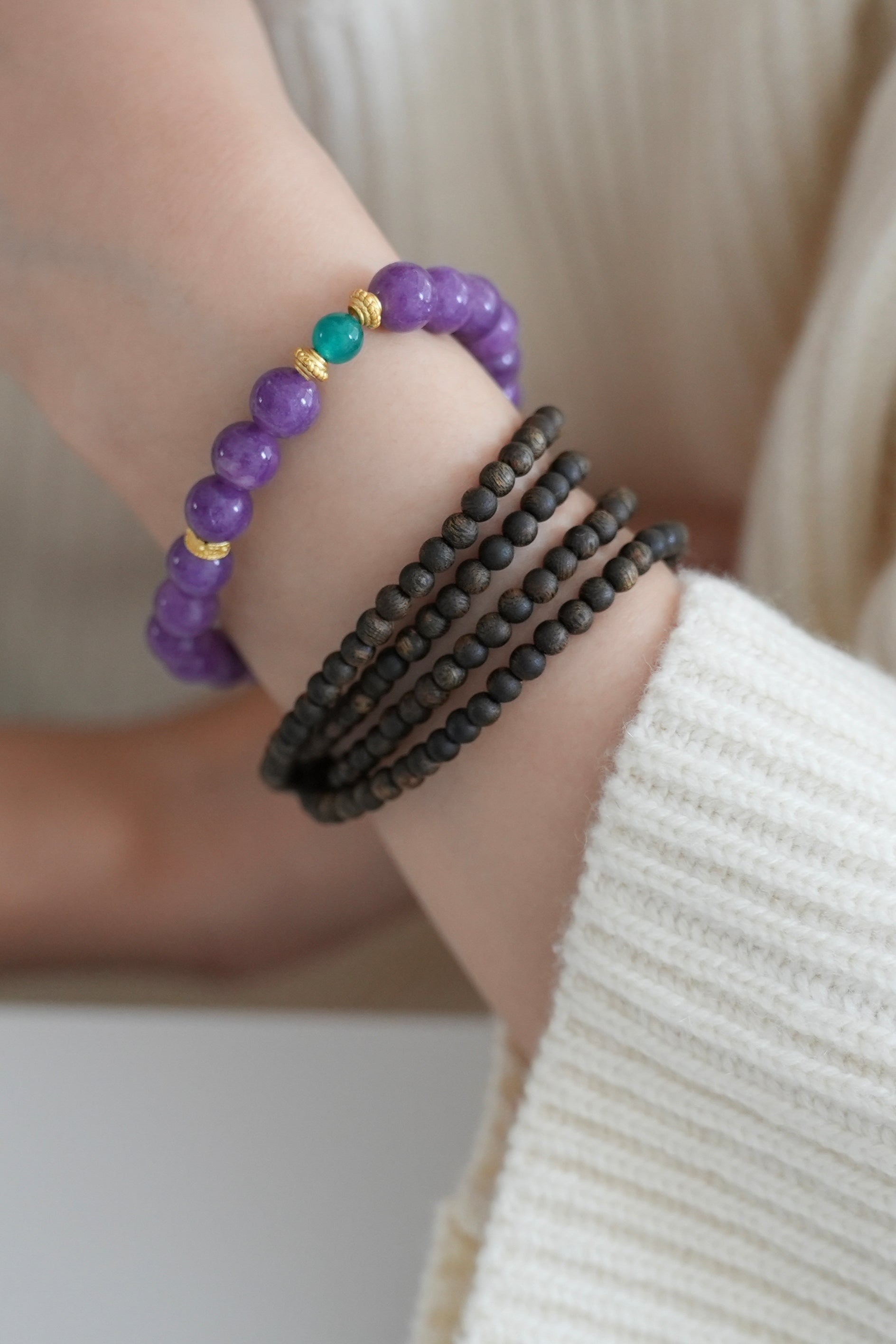 Inner Harmony Violet Chalcedony Bracelet