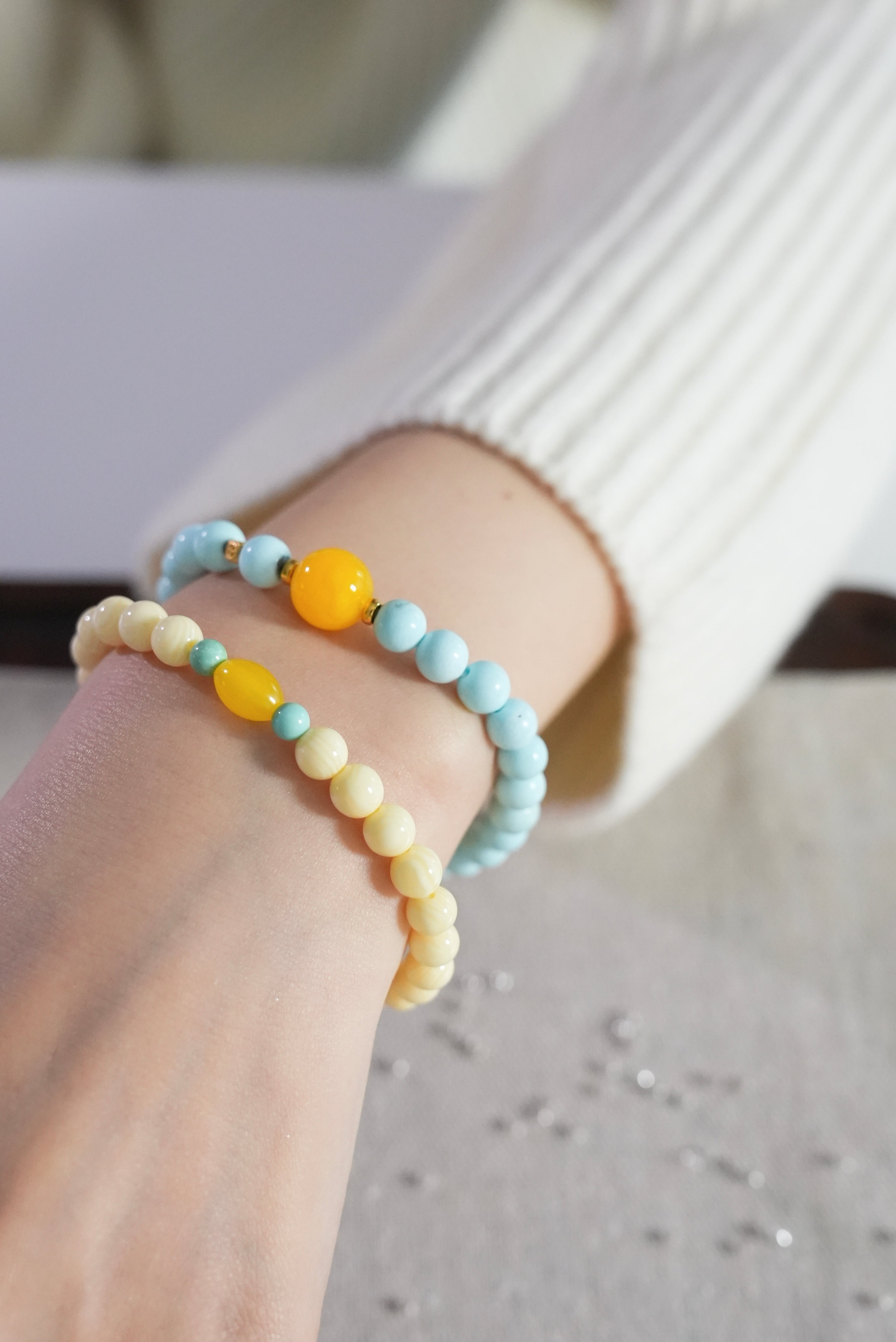 Mindfulness Amber Bracelet