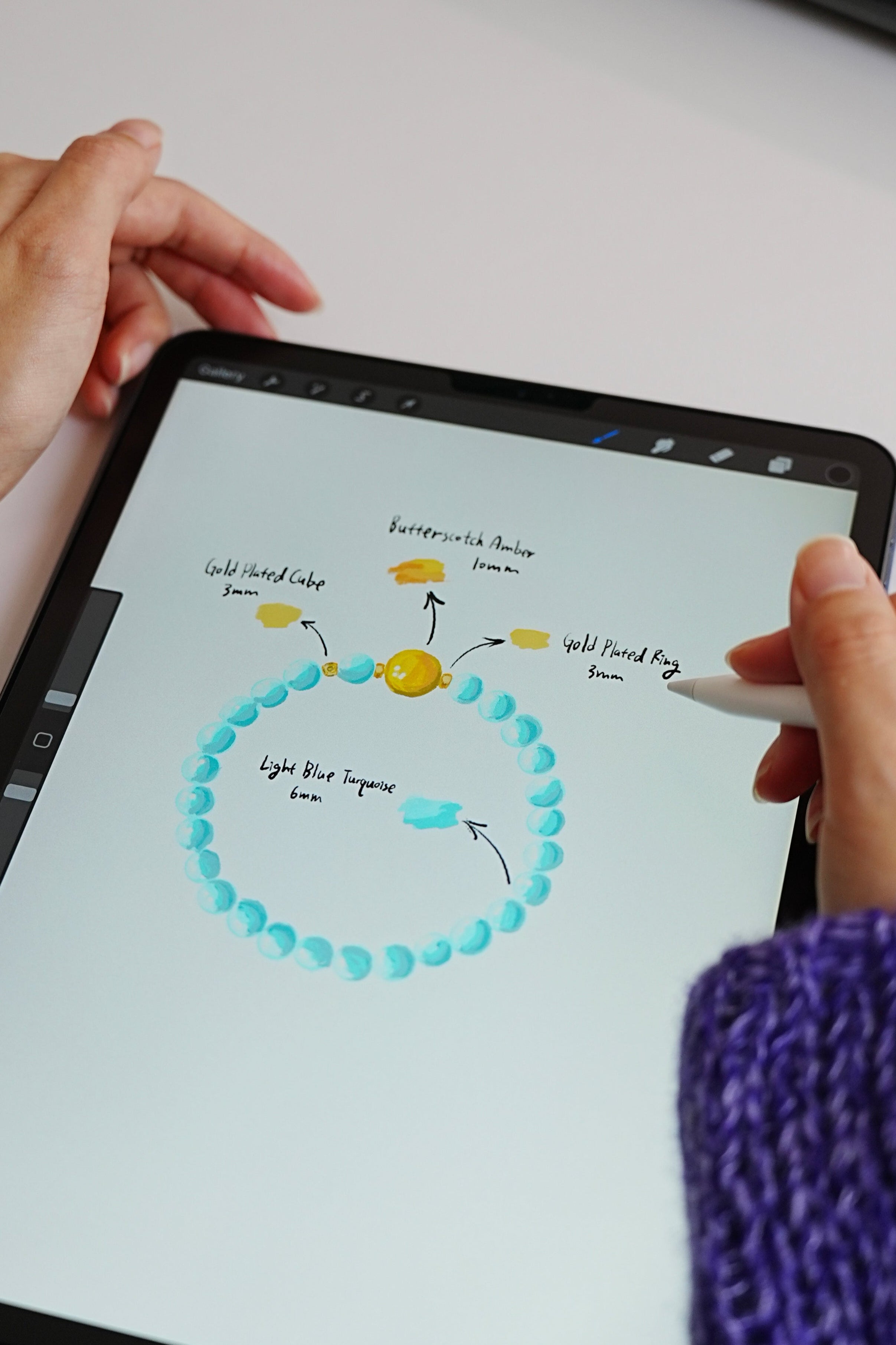 Mindfulness Amber Bracelet