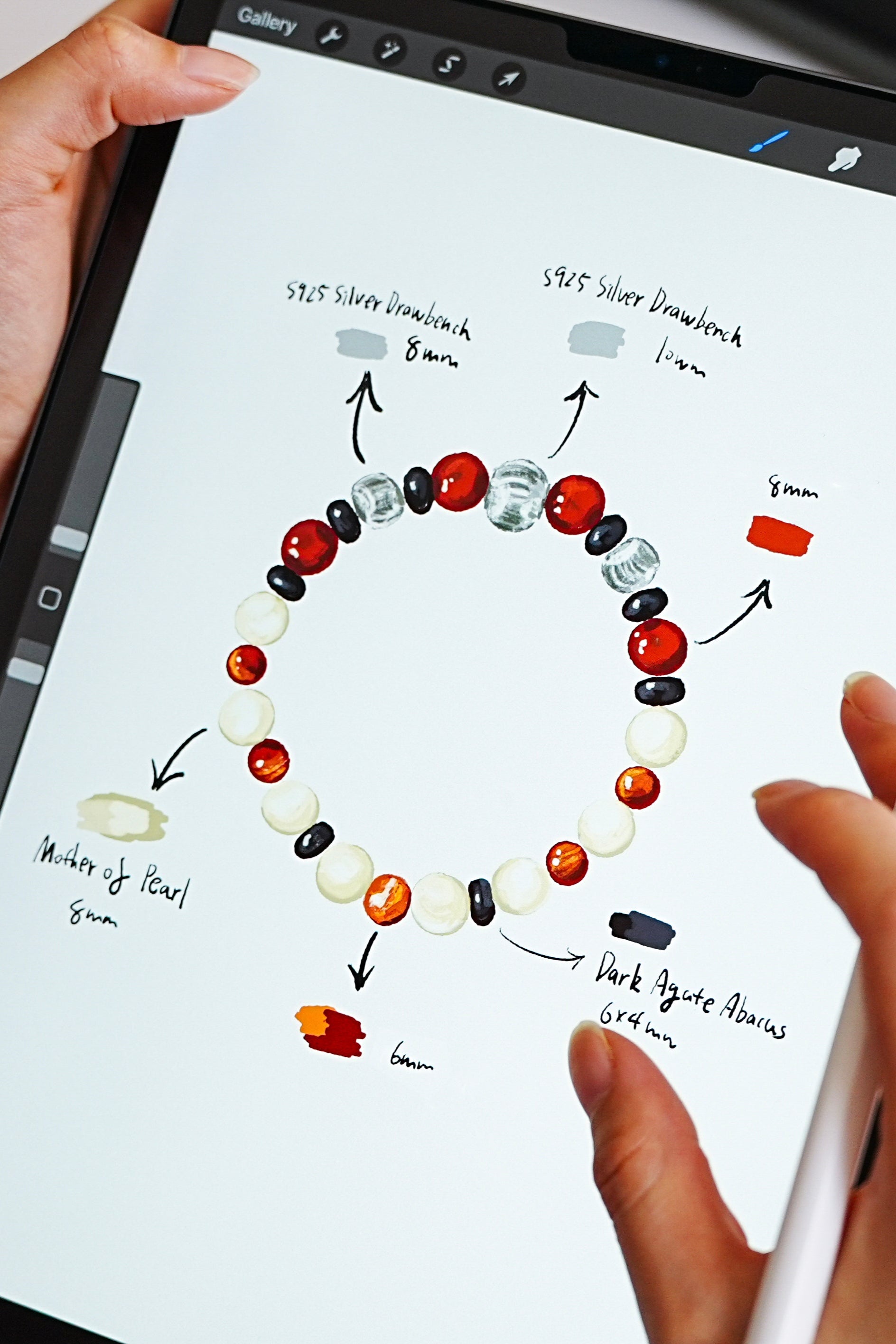 Spiritual Grounding Rich Red Agate and Silver Bracelet