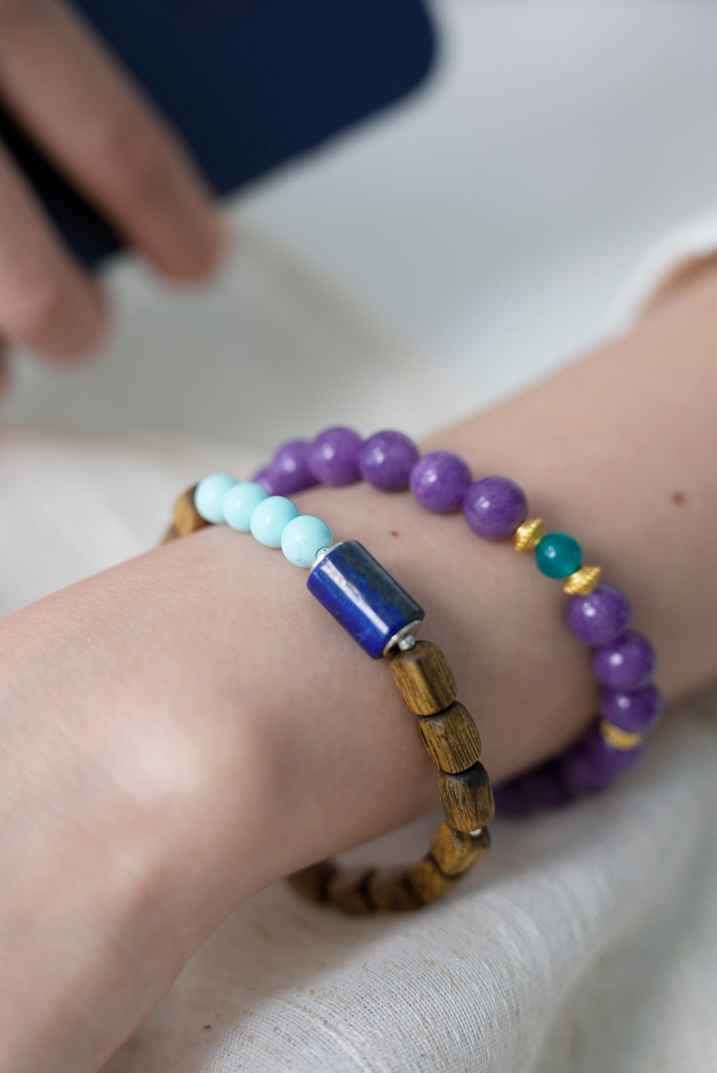 Inner Harmony Violet Chalcedony Bracelet