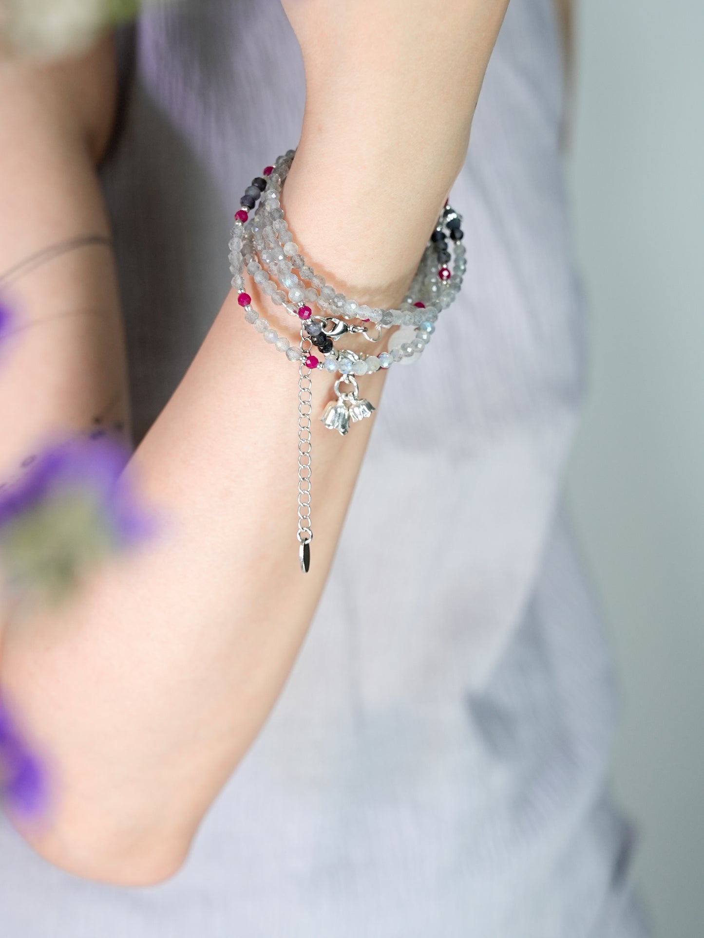 Lily-of-the-Valley in the Moonlight Bracelet