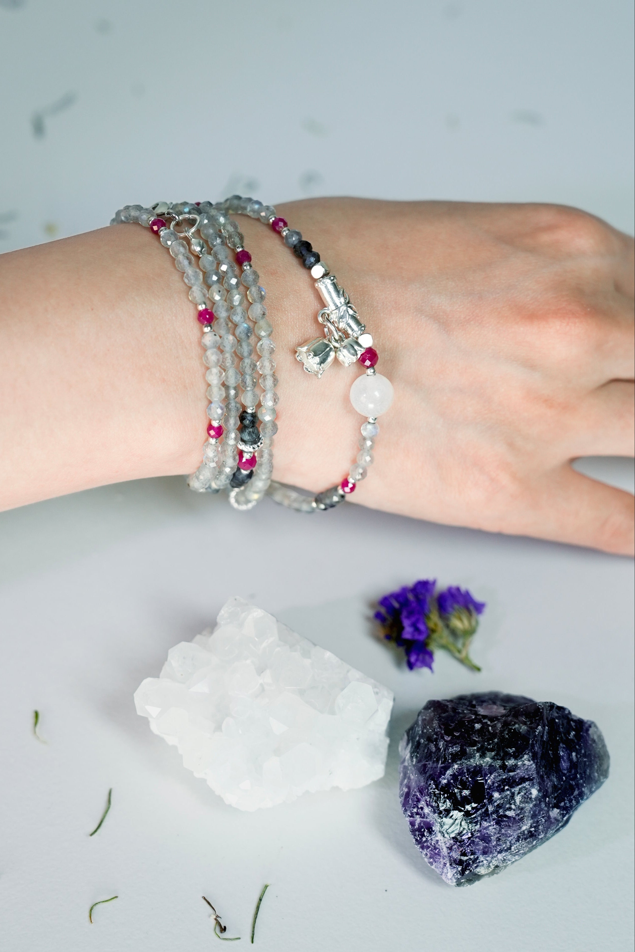 Abundance Mindset Moonstone Long Chain